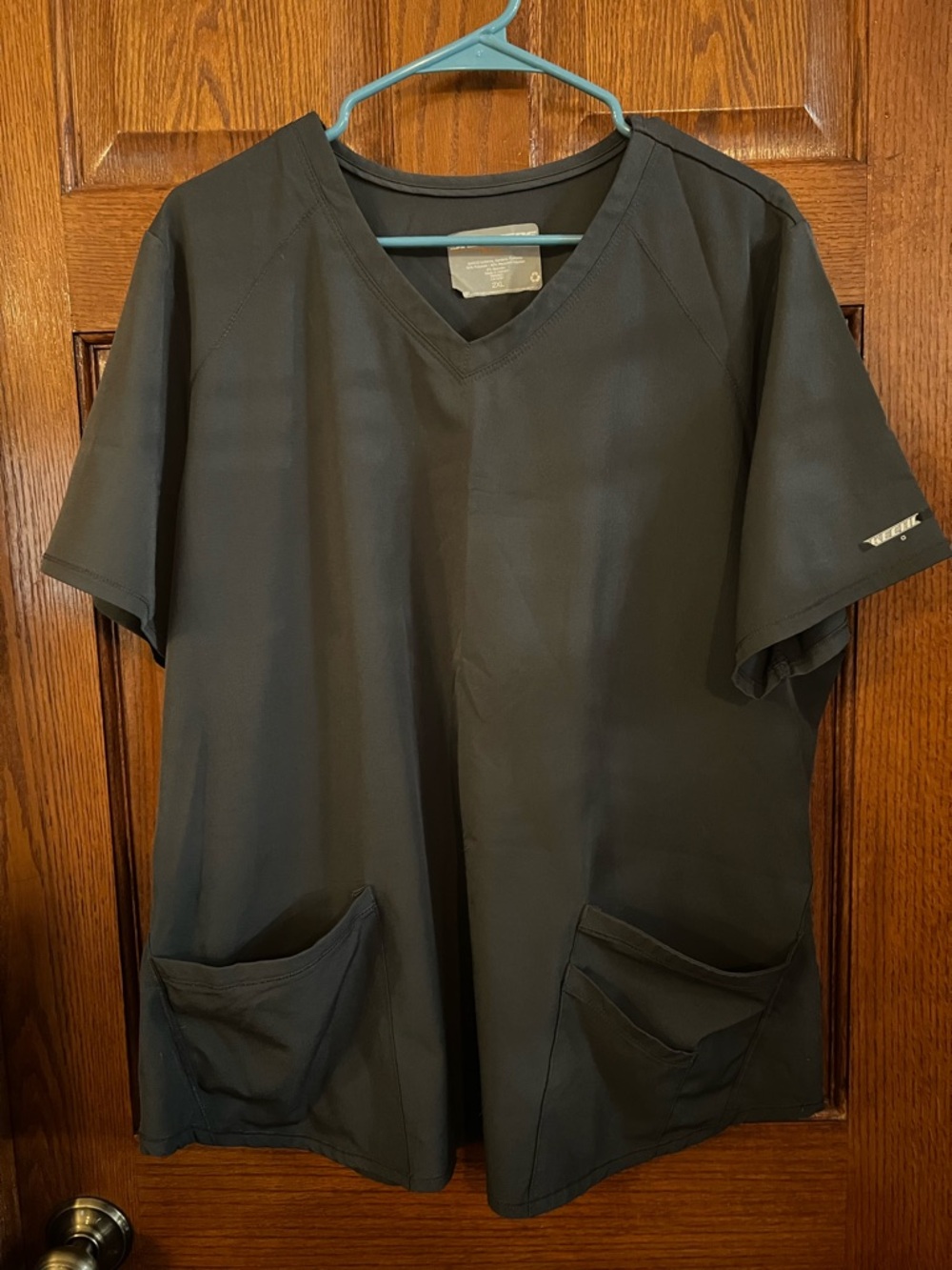 Skechers 2XL Gray Scrub Top
